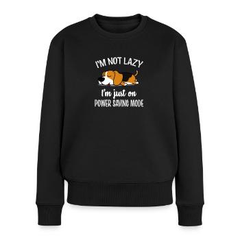 Beagle - Pull Premium bio Femme - noir - Devant - Julia (174cm)