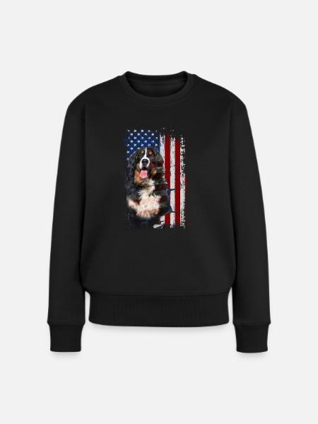 Berner Sennen Hund - Frauen Premium Bio Pullover - Schwarz