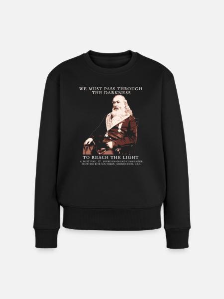 Albert Pike, Freimaurerei Zitat Freimaurer-Design, - Frauen Premium Bio Pullover - Schwarz