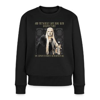Et Freya Next Came Nigh, déesse de la mythologie nordique - Pull Premium bio Femme - noir - Devant - Julia (174cm)