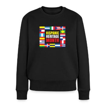 Hispanic Heritage Month Für Alle Beiträge Von - Frauen Premium Bio Pullover - Schwarz - Vorne - Julia (174cm)