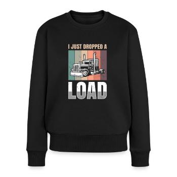 Ich Habe Gerade Eine Ladung Für Alle Trucker - Frauen Premium Bio Pullover - Schwarz - Vorne - Julia (174cm)
