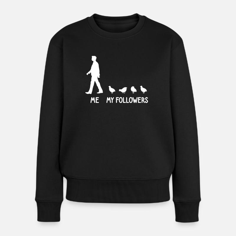 I Mes adeptes Éleveur de cailles Oiseau de caille - Pull Premium bio Femme - noir