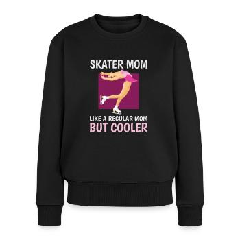 Skater Mom like a normal Mom - Women's Premium Organic Jumper - black - Front - Julia (174cm)