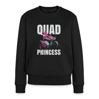 Quad Princess Für Alle Quad Racer Fans - Frauen Premium Bio Pullover - Schwarz - Vorne - Julia (174cm)