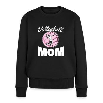 Maman volley-ball pour fan de volley-ball - Pull Premium bio Femme - noir - Devant - Julia (174cm)