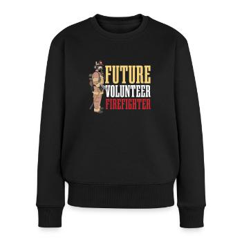 Future Volunteer Firefighter Für Alle Freiwilligen - Frauen Premium Bio Pullover - Schwarz - Vorne - Julia (174cm)