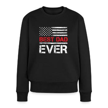 Best dad ever - Women's Premium Organic Jumper - black - Front - Julia (174cm)