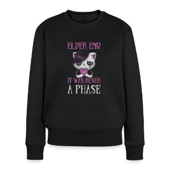 Elder Emo was never a phase for Goth Fan - Women's Premium Organic Jumper - black - Front - Julia (174cm)