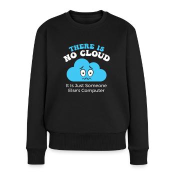 Il n’y a pas de cloud, c’est juste l’ordinateur d’un - Pull Premium bio Femme - noir - Devant - Julia (174cm)