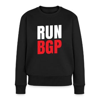 BGP pour l’exécution du ventilateur de l’ordinateur réseau - Pull Premium bio Femme - noir - Devant - Julia (174cm)