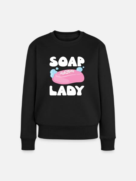 Soap Lady Für Seifenhersteller-fans - Frauen Premium Bio Pullover - Schwarz