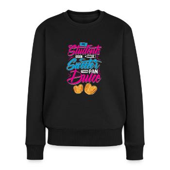 My students are sweeter than Pan Dulce - Women's Premium Organic Jumper - black - Front - Julia (174cm)