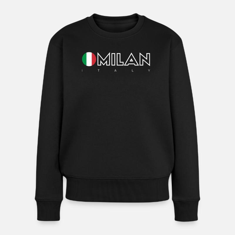 Mailand - Frauen Premium Bio Pullover - Schwarz