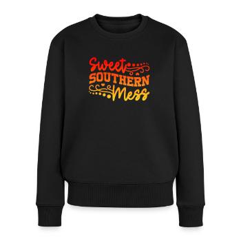 Sweet Southern Chaos For Southern Life Fans - Women's Premium Organic Jumper - black - Front - Julia (174cm)