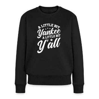 A little bit of Yankee, a little bit of all of you - Women's Premium Organic Jumper - black - Front - Julia (174cm)