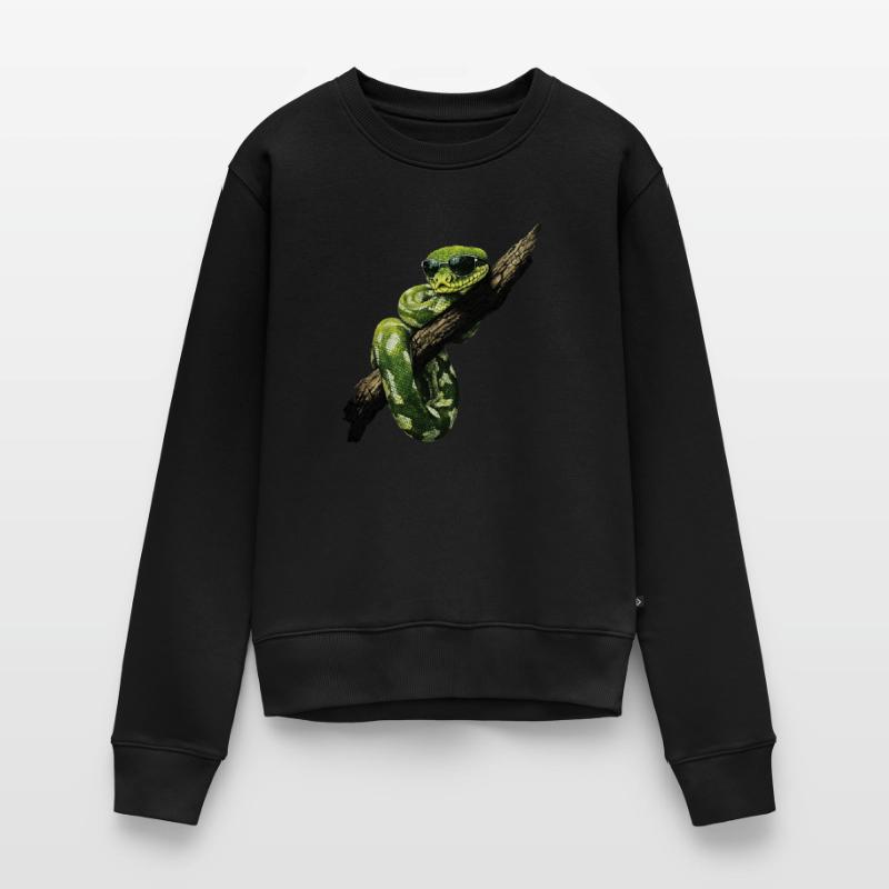 Green Tree Python Snakes Lover Terrarium Women's Premium Organic Jumper