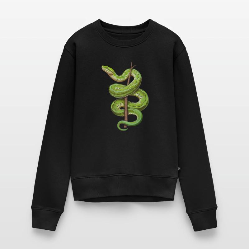 Green Tree Python Snakes Lover Terrarium Women's Premium Organic Jumper