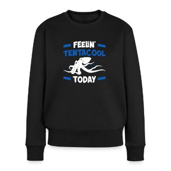 Tentacool Feeling Today - Funny - Women's Premium Organic Jumper - black - Front - Julia (174cm)