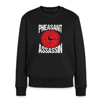 Faisan Assassin Conception de chasse audacieuse - Pull Premium bio Femme - noir - Devant - Julia (174cm)