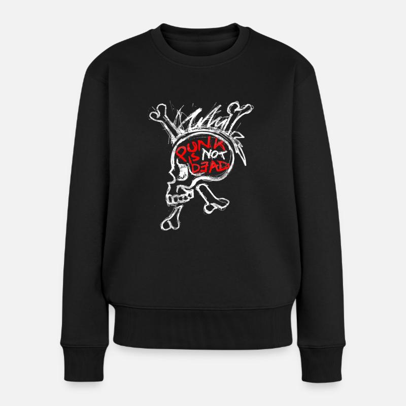 punk n’est pas mort - Pull Premium bio Femme - noir
