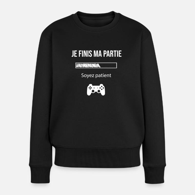 cadeau geek cool - Pull Premium bio Femme - noir