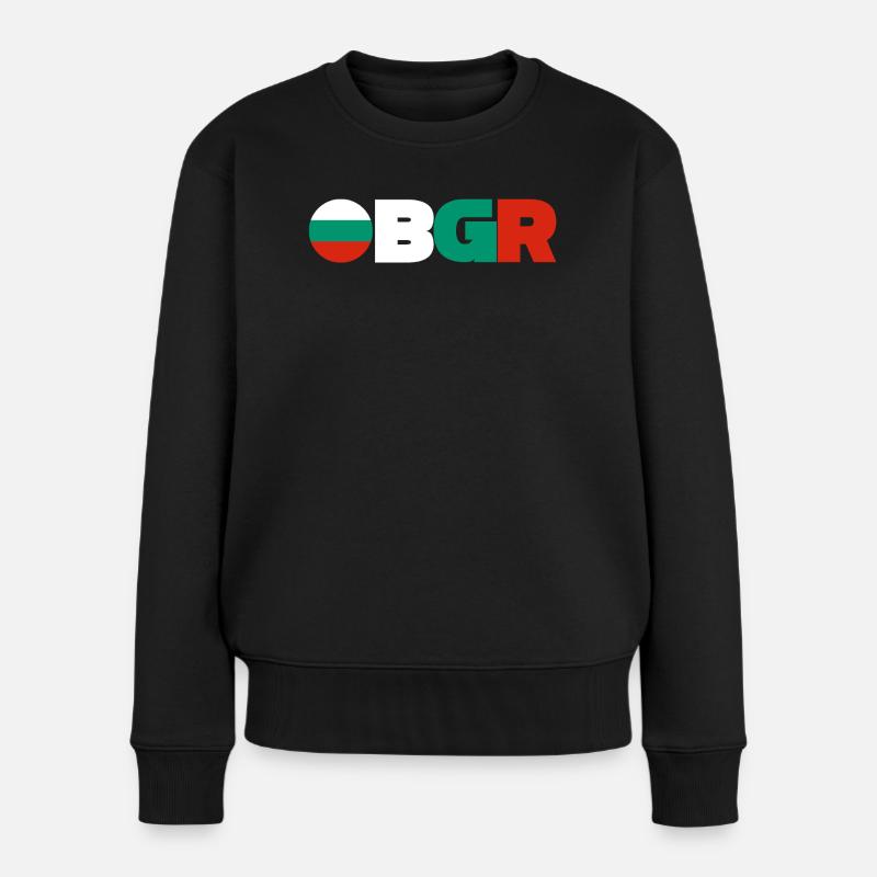 Bulgarien - Frauen Premium Bio Pullover - Schwarz