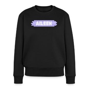 Mère Aileen - Pull Premium bio Femme - noir - Devant - Julia (174cm)