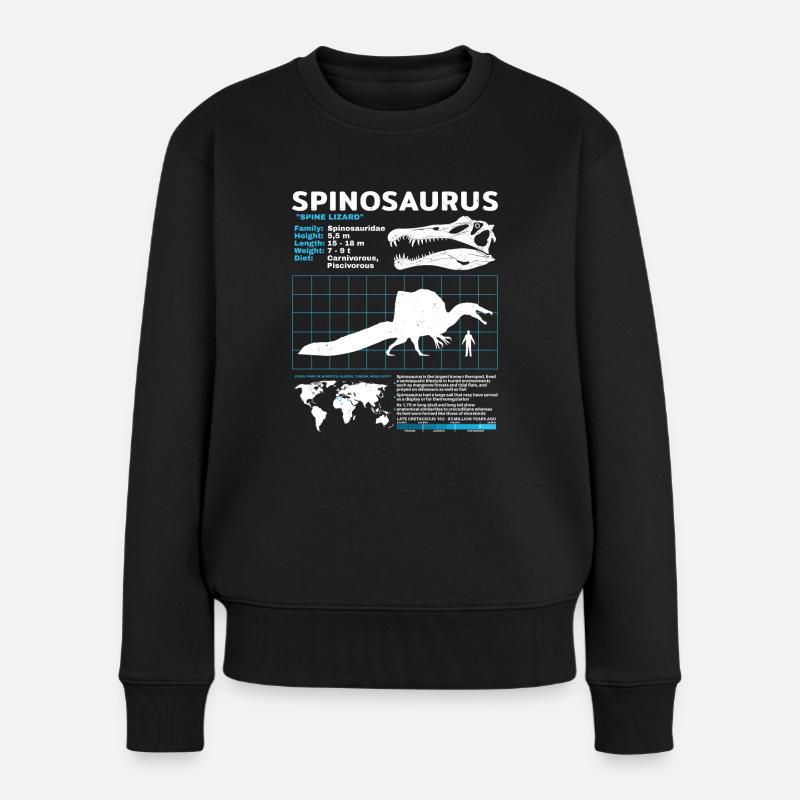 Fiche technique Spinosaurus - Pull Premium bio Femme - noir
