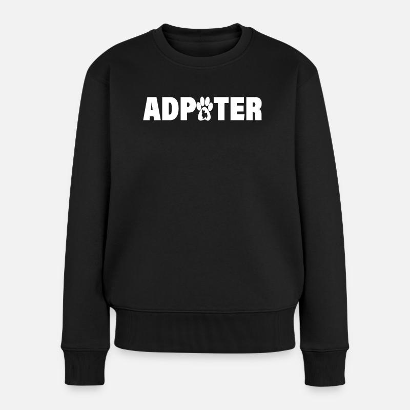 Adopter un chat – Donnez-lui un foyer aimant - Pull Premium bio Femme - noir