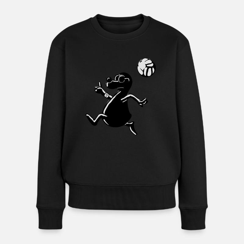 Maulwurf 3 - Frauen Premium Bio Pullover - Schwarz