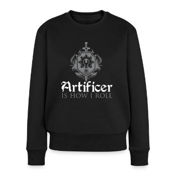 RPG games Artificer is how i roll - Pull Premium bio Femme - noir - Devant - Julia (174cm)