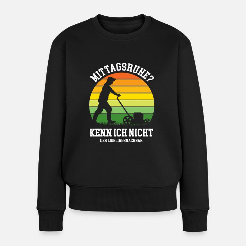 Lieblingsnachbar Nachbarn Gartenarbeit Gärtner - Frauen Premium Bio Pullover - Schwarz