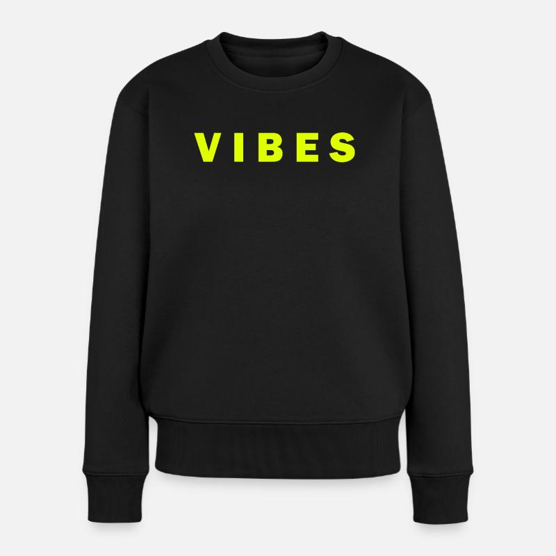 Neon Vibes électriquesDesign - Pull Premium bio Femme - noir