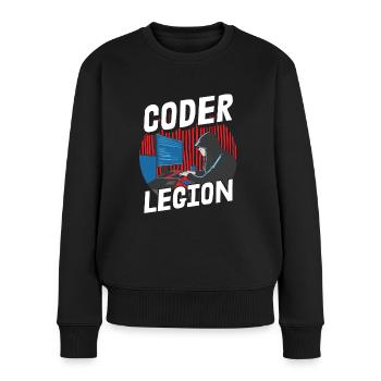 Programmer Coder Software Developer - Women's Premium Organic Jumper - black - Front - Julia (174cm)