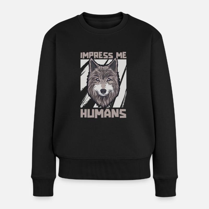 Loup - Pull Premium bio Femme - noir