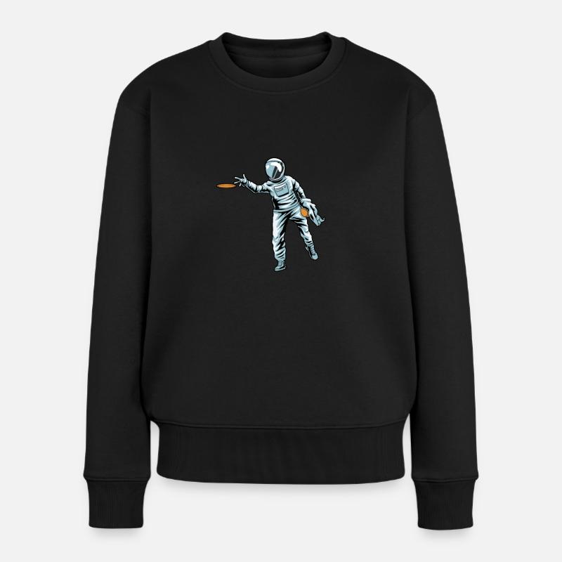 Frisbee Golf - Frauen Premium Bio Pullover - Schwarz