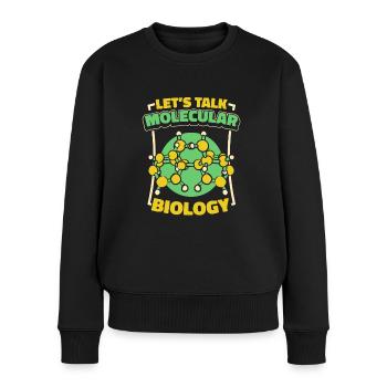 Biologie Biologe Moleküle Molekularbiologe - Frauen Premium Bio Pullover - Schwarz - Vorne - Julia (174cm)