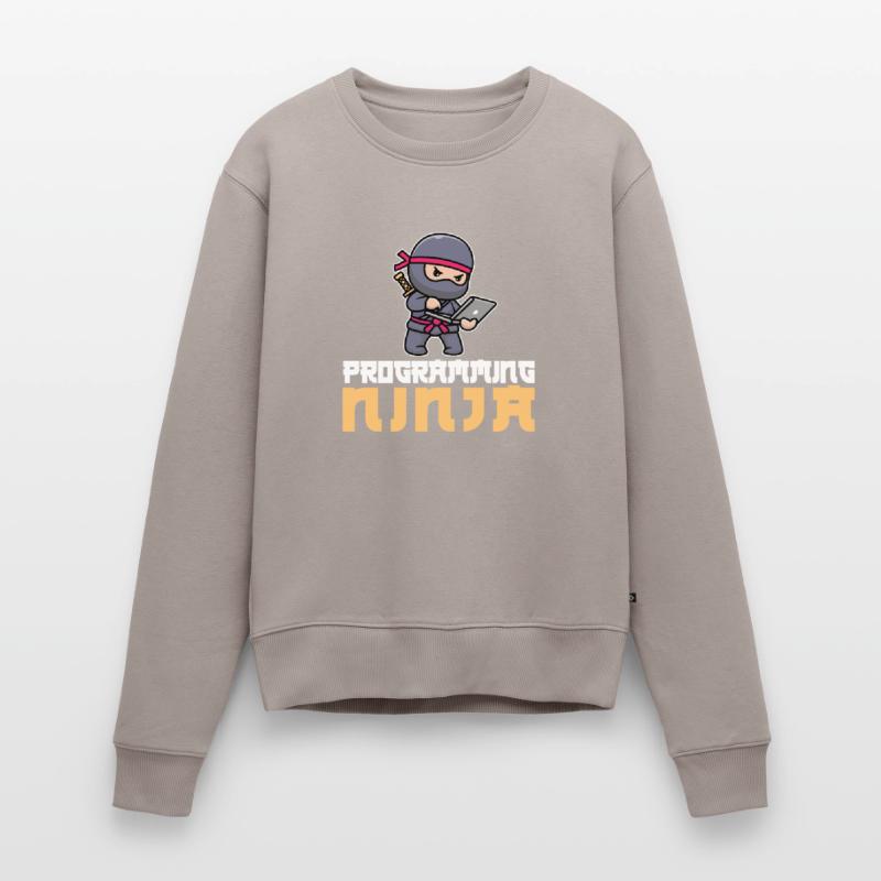 Entwickler Coder Programmierer Ninja Frauen Premium Bio Pullover