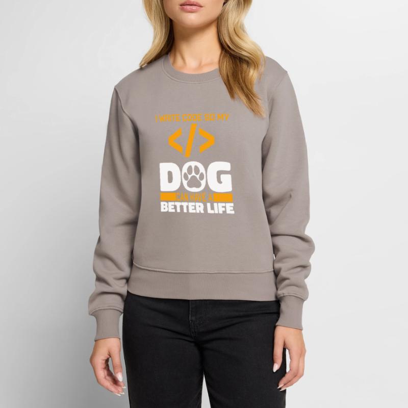 Entwickler Coder Programmierer Hund Frauen Premium Bio Pullover