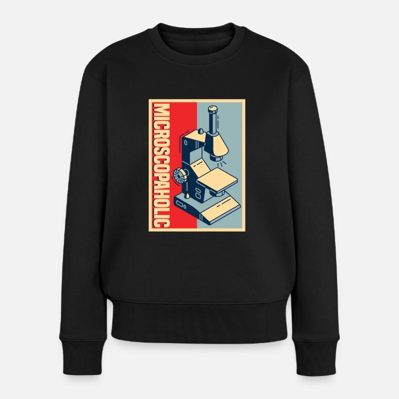 Biologie Biologiste Microscope - Pull Premium bio Femme - noir