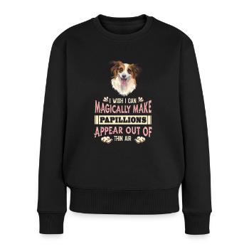 Papillon Witzig - Frauen Premium Bio Pullover - Schwarz - Vorne - Julia (174cm)
