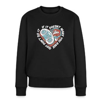 Gamer Gaming Wut - Frauen Premium Bio Pullover - Schwarz - Vorne - Julia (174cm)
