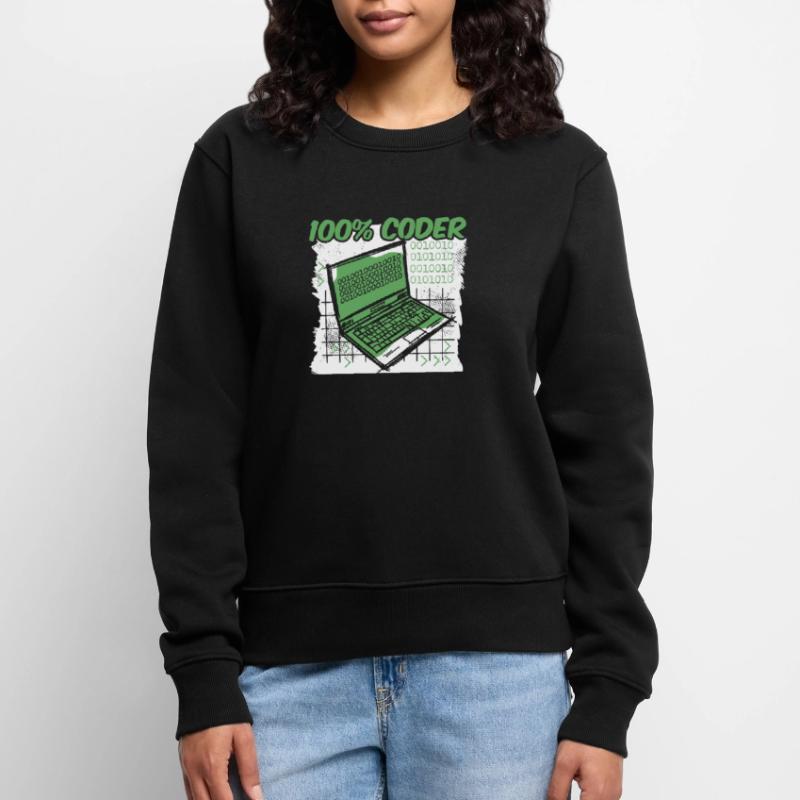 Programmeur Codeur développeur Pull Premium bio Femme