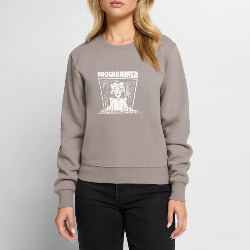 Entwickler Coder Programmierer Dame Frauen Premium Bio Pullover