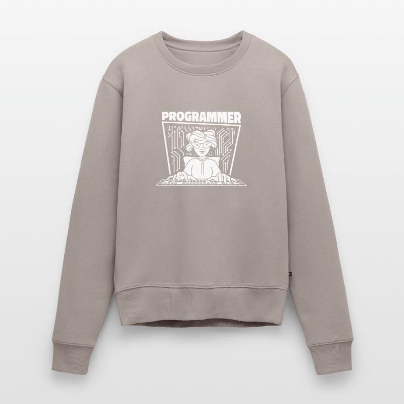 Entwickler Coder Programmierer Dame Frauen Premium Bio Pullover