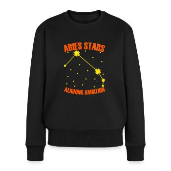 Astrologie Bélier - Pull Premium bio Femme - noir - Devant - Julia (174cm)