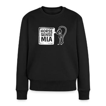 Sports équestres équestres à cheval - Pull Premium bio Femme - noir - Devant - Julia (174cm)