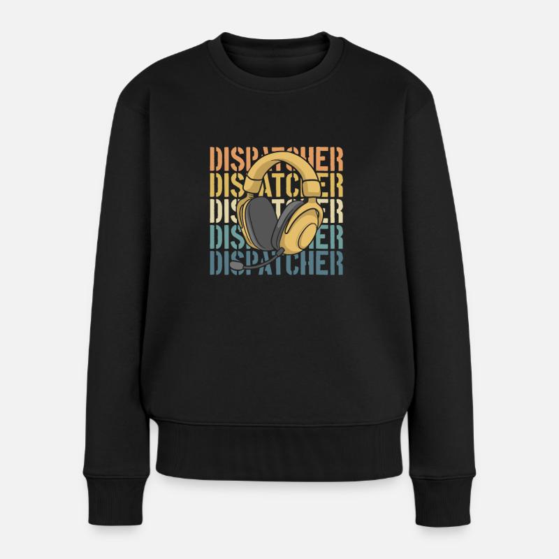 Notruf Leitstelle Einsatzzentrale - Frauen Premium Bio Pullover - Schwarz