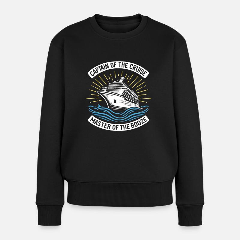 Kreuzfahrt Lustig - Frauen Premium Bio Pullover - Schwarz